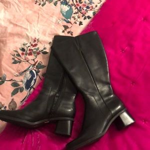 Mod 60s style square toe boots